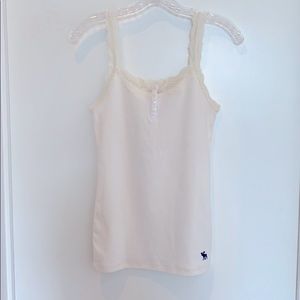 Abercrombie & Fitch Lace Trimmed Tank Top